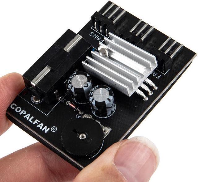 Alt view image 3 of 5 - EnLabs TX3CO3D Fan Speed Controller, Molex to 3 Ports 3pin 4-Pin Case Fan Hub Splitter Adapter, 12V CPU Cooler Continuously Voltage Regulator, Power by PSU IDE 4Pin Header