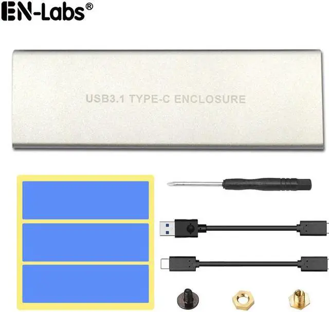 Main image of NVMe to USB Hard Drive Enclosure, USB 3.1 USB C to M.2 SSD NVMe PCIe Converter Adapter Type C Gen 2 10Gbps to M-Key HDD w/ Aluminum Case & Thermal Pad for 2280/2260/2242/2230