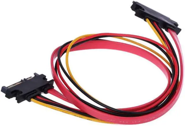Alt view image 3 of 5 - SATA 22Pin Power & Data Combo Extension Cable,SATA 7+15 Male to Female Cable-1 Foot