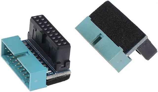 Alt view image 4 of 7 - EnLabs U320PINAD90D USB 3.0 Motherboard 20pin Header Male to Female Extension Adpaters UP & Down Angled 90 Degre Adpater Included ,USB3.0 19pin/20pin Extender Connector for Motherboard Mainboard