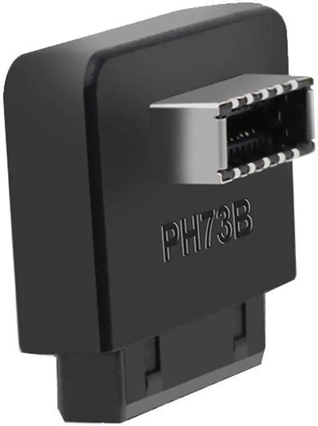 Alt view image 2 of 4 - USB 3.0 / 3.1 Gen 2 IDC 20Pin to USB 3.1/3.2 Type-E A-Key Motherboard Internal USB Header Adapter Converter for Type C Front Panel Chassis Bracket (Reverse Type-90 degree)