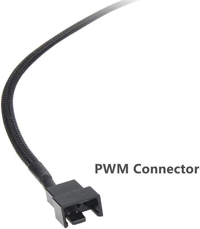 Alt view image 5 of 6 - EN-Labs SATA to 3 Pin 4 Pin Fan Sleeved Power Splitter Cable Adapter,15Pin SATA to TX3 / TX4 (PWM) 12V PC Case Fan Cooler Y Splitter Power Extension Cord - 10 Inch,Black