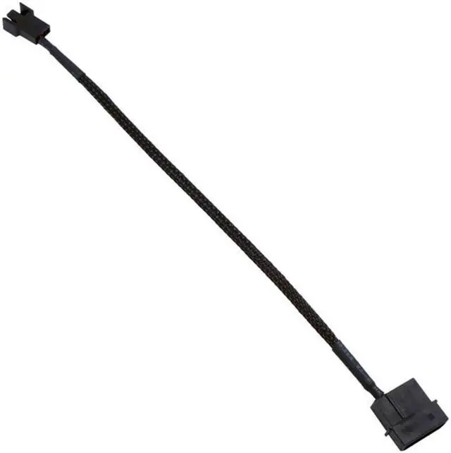 Alt view image 3 of 5 - EN-Labs Molex to 3 Pin 4 Pin Fan Sleeved Power Splitter Cable Adapter,Molex LP4 to CPU Cooler  TX3 / TX4 (PWM) 12V PC Case Fan Cooler Y Splitter Power Extension Cord - 10 Inch,Black