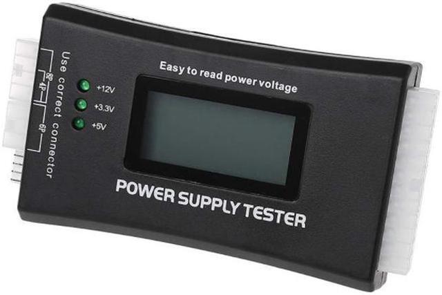 Alt view image 6 of 7 - Digital LCD Power Supply Tester for ATX 20Pin & 24Pin, Computer Power Connector CPU P4/EPS 8Pin/PCIe 6-Pin/Molex 4 Pin/Floppy SP4/SATA HDD Power Interface PC Tools,1.8'' LCD Screen