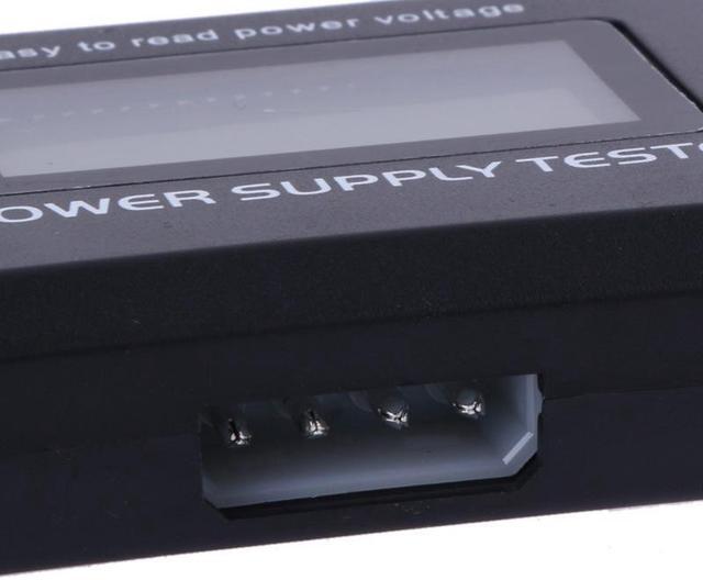 Alt view image 7 of 7 - Digital LCD Power Supply Tester for ATX 20Pin & 24Pin, Computer Power Connector CPU P4/EPS 8Pin/PCIe 6-Pin/Molex 4 Pin/Floppy SP4/SATA HDD Power Interface PC Tools,1.8'' LCD Screen