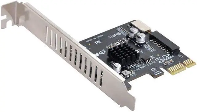 Alt view image 6 of 6 - EN-Labs PCIe to USB 3.2 5Gbps Type-E A Key & USB 3.0 20Pin Motherboard Header Expansion Card for Front Panel ,PCIe Express to USB Internal Connector 20 Pin Adapter