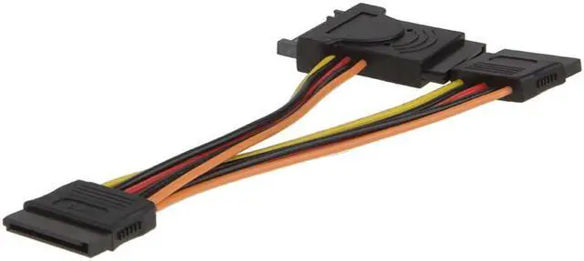 Alt view image 4 of 4 - EN-Labs SATA 15pin Power Splitter Cable 1x3, 3 Ports SSD Power Adapter Gender Changers Power Extension Cord, Supports DVD-ROM,HDD/SSD 12V/5V/3.3V - 8 Inches