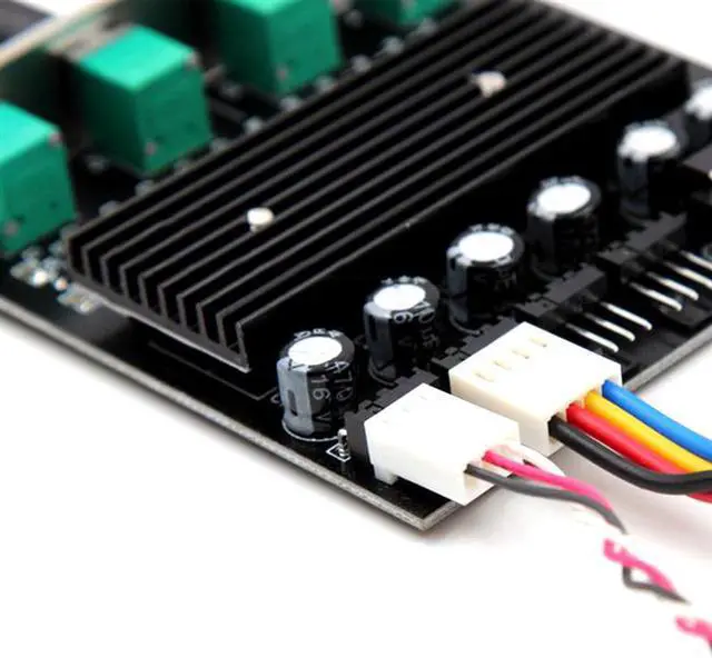 Alt view image 4 of 5 - Computer PC Cooling Radiator System 4 Channel 3 pin 4 pin Cooler Fan RPM Speed Controller w/ PCI Slot Rear Bracket for fan 12 v - power by molex 4pin