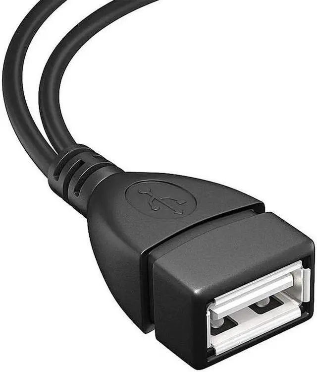 Alt view image 3 of 6 - USB OTG Adapter,2-in-1 Micro USB to Type A Female OTG Cord w/ External Micor-B Power Charging Port Y Splitter for Fire Stick,Android,2.5" SSD - 8 Inches,2 Pack