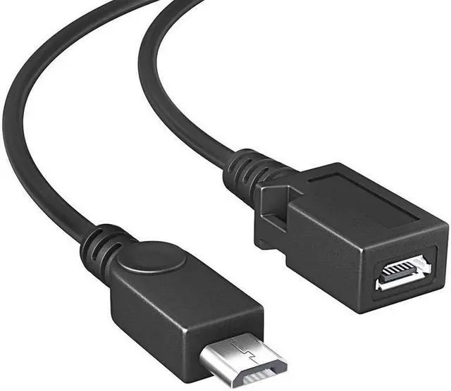 Alt view image 4 of 6 - USB OTG Adapter,2-in-1 Micro USB to Type A Female OTG Cord w/ External Micor-B Power Charging Port Y Splitter for Fire Stick,Android,2.5" SSD - 8 Inches,2 Pack
