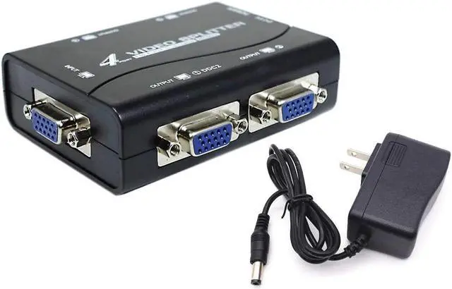 Alt view image 4 of 7 - EnLabs VGA250SPL1X4 VGA Splitter 1 In 4 Out,4 Ports 250MHz VGA Splitter HUB Support 1920x1440@60Hz Resolution