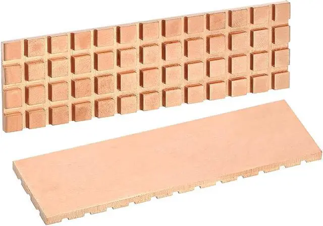 Alt view image 3 of 5 - M.2 SSD Copper Heat Sink with Thermal Conductivity Silicone Pad for NVMe NGFF 2280 M2 Cooler Radiator for Samsung 850 EVO, 860 EVO, 960 EVO, 970 EVO, 950 PRO, 960 PRO, 970 PRO etc -70x20x2.5mm