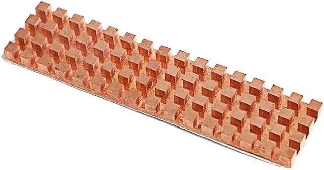 Alt view image 2 of 5 - M.2 2280 Pure Copper Heatsink with Thermal Conductive Adhesive for Cooling M.2 NVMe / NGFF SSD Radiator, Suitable for Computer Laptop M2 Solid State Disk - 70x20x4.0mm