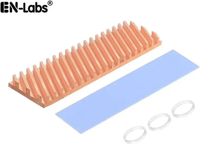 Main image of M.2 SSD Copper Heat Sink with Thermal Pad for NVMe NGFF 2280 M2 Solid State Disk Computer Cooler PC Notebook Radiator Laptop Heatsink-70x20x6.0mm