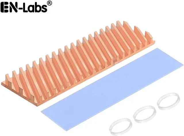 Main image of M.2 SSD Copper Heat Sink with Thermal Pad for NVMe NGFF 2280 M2 Solid State Disk Computer Cooler PC Notebook Radiator Laptop Heatsink-70x20x4.0mm