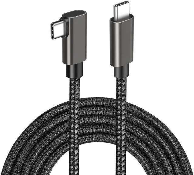 Alt view image 2 of 5 - VR Link Cable Compatible for Oculus Quest 2,USB C to Type C 5Gbps Data Transfer & 3A Safe Charging Cable for Meta Quest 2 VR Headset, Gaming PC, Steam VR - 20FT,Sleeved Black