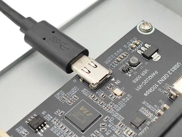 Alt view image 6 of 7 - USB 3.2 10Gbps USB Front Panel Hub 5.25 inch Bay 2x Type-C and 2x USB-A 4 Ports USB Computer Case Expansion Adapter,USB 3.2 Motherboard Header 20Pin Key-A Type-E to 4 USB Splitter Adapter -2.6FT Cable