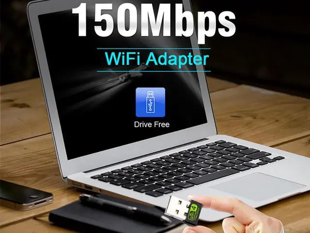 Alt view image 5 of 6 - 150Mbps USB WiFi Adapter,Driverless USB 2.0 2.4GHz Wireless Dongle,11N WiFi USB Network Receiver For Desktop Computer,Compatible with Windows XP / 7/8.x /10/11, Mac OS