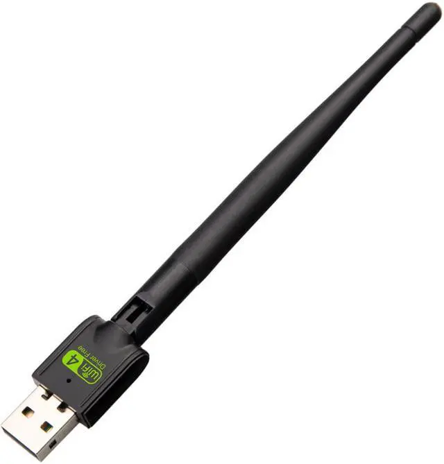 Alt view image 2 of 6 - 11N 150Mbps USB WiFi Adapter,Driverless Wireless Network Dongle w/ High Gain 5dB Antenna,11N WiFI Receiver Hotspot for Desktop Laptop,Compatible with Windows XP / 7/8.x /10/11, Mac OS