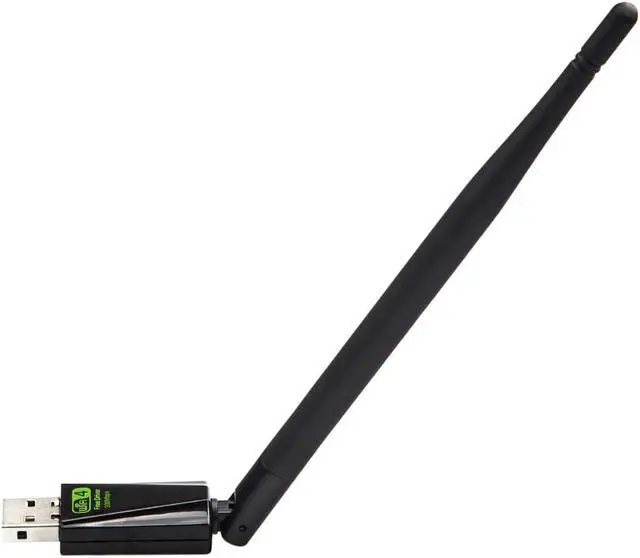 Alt view image 2 of 6 - 300Mbps 11N USB WiFi Adapter,Driverless Wireless Network Dongle w/ High Gain 5dB Antenna,11N WiFI Receiver Hotspot for Desktop Laptop,Compatible with Windows XP / 7/8.x /10/11, Mac OS