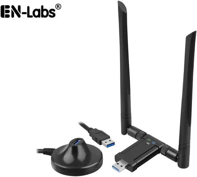 Main image of AC1200M 2.4G/5.8G USB3.0 Wifi Adapter Receiver 1200M Wireless USB WiFi Network Adatper With 2x 5dBi Antennas RTL8812BU 802.11ac for Desktop PC