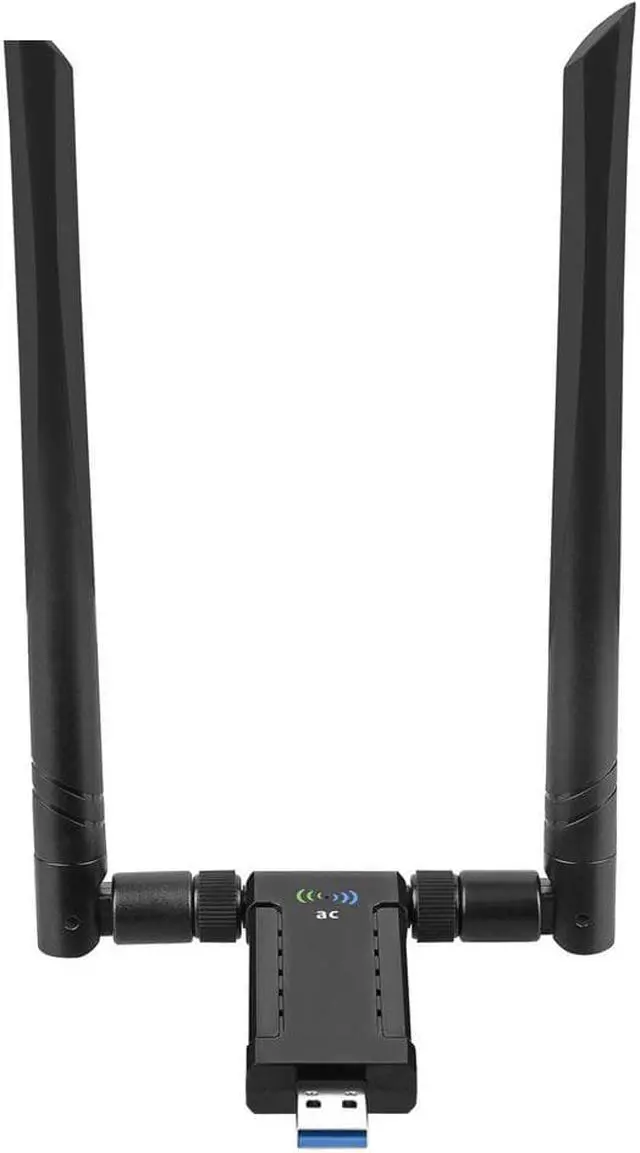 Alt view image 2 of 7 - AC1200M 2.4G/5.8G USB3.0 Wifi Adapter Receiver 1200M Wireless USB WiFi Network Adatper With 2x 5dBi Antennas RTL8812BU 802.11ac for Desktop PC