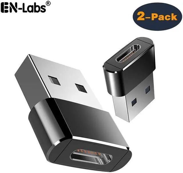 Main image of USB 2.0  Male to USB Type C Female OTG Adapter Converter Type-C Cable Adapter For  Samsung Galaxy s8 s9 USB-C Data Charger - 2 Pack