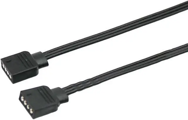 Alt view image 4 of 6 - EnLabs 12V 4pin RGB Female to Female Flat Cable,4 Pin Extension Connector Cord Wire for PC RGB Fan Cooler & LED Light Strips-1.64FT - 5 Pack