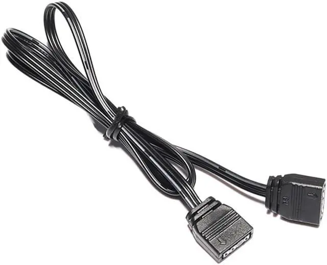 Alt view image 6 of 6 - EnLabs 12V 4pin RGB Female to Female Flat Cable,4 Pin Extension Connector Cord Wire for PC RGB Fan Cooler & LED Light Strips-1.64FT - 5 Pack