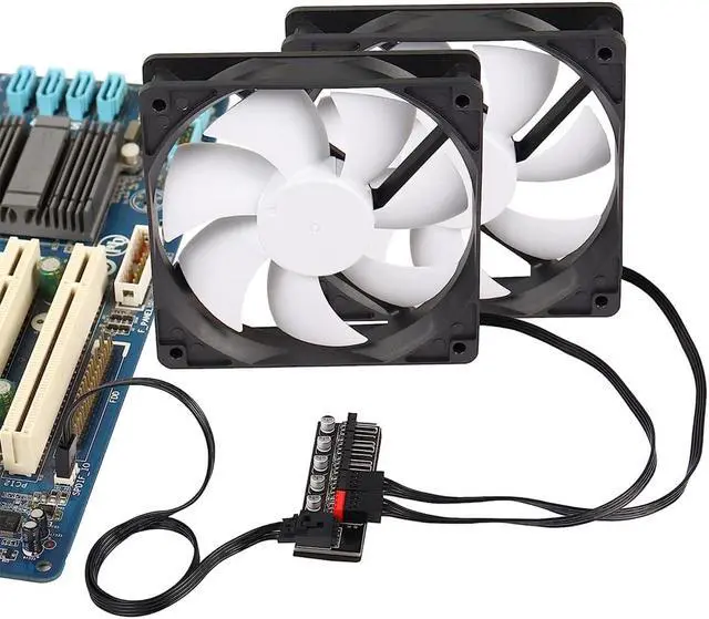 Alt view image 5 of 6 - EnLabs PRPWMHUB5 5 Ports PWM 4 Pin Fan Splitter Hub, Motherboard 4-Pin Fan Splitter Cable Adapter for 5 Channel 3Pin /4Pin CPU Cooer, Case Fans - 1.3 Feet PWM Extension Cable Include