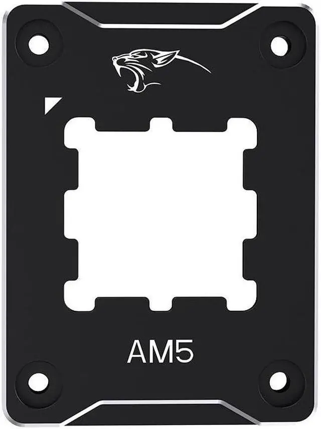 Alt view image 3 of 7 - CPU Contact Frame Anti-Bending Buckle for AMD AM5 Aluminum Corrector Bracket Holder,AM5 Full-fit Fixed Non-Marking Mounter Fixing Frame, CPU Cooler Standard for X670 B650,Black