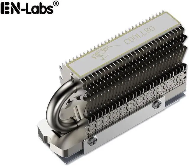 Main image of M.2 2280 SSD Heat Sink, 6mm Copper Heat Pipes, Aluminum Radiator Fin Design for PCIE M2 NVME or SATA NGFF SSD with 14.8 w/k Silicone Thermal Pads