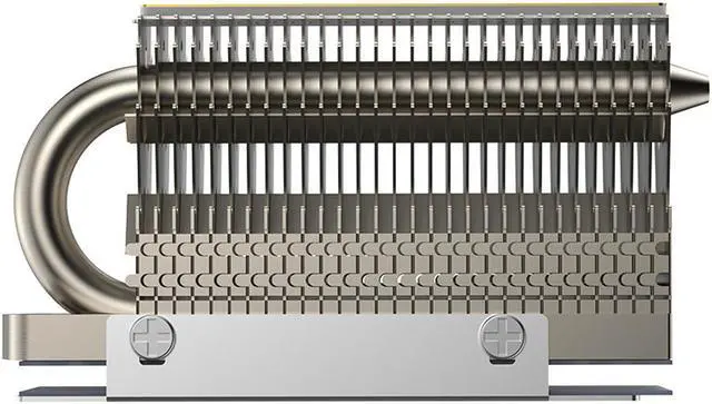 Alt view image 3 of 7 - M.2 2280 SSD Heat Sink, 6mm Copper Heat Pipes, Aluminum Radiator Fin Design for PCIE M2 NVME or SATA NGFF SSD with 14.8 w/k Silicone Thermal Pads