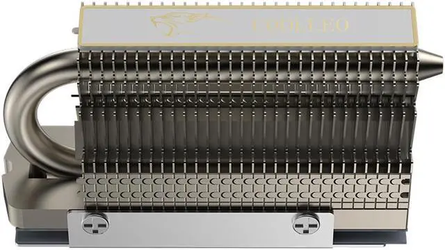 Alt view image 2 of 7 - M.2 2280 SSD Heat Sink, 6mm Copper Heat Pipes, Aluminum Radiator Fin Design for PCIE M2 NVME or SATA NGFF SSD with 14.8 w/k Silicone Thermal Pads