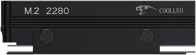 Alt view image 4 of 7 - M.2 2280 NVMe SSD Heatsink Almunum Heat Sink, with 2x 6mm Copper Heat Pipe & 14.8w/k Thermal Silicone Pads for PC NGFF M2 / PS5 Cooling Radiator
