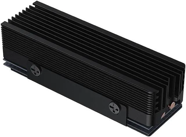 Alt view image 2 of 7 - M.2 2280 NVMe SSD Heatsink Almunum Heat Sink, with 2x 6mm Copper Heat Pipe & 14.8w/k Thermal Silicone Pads for PC NGFF M2 / PS5 Cooling Radiator