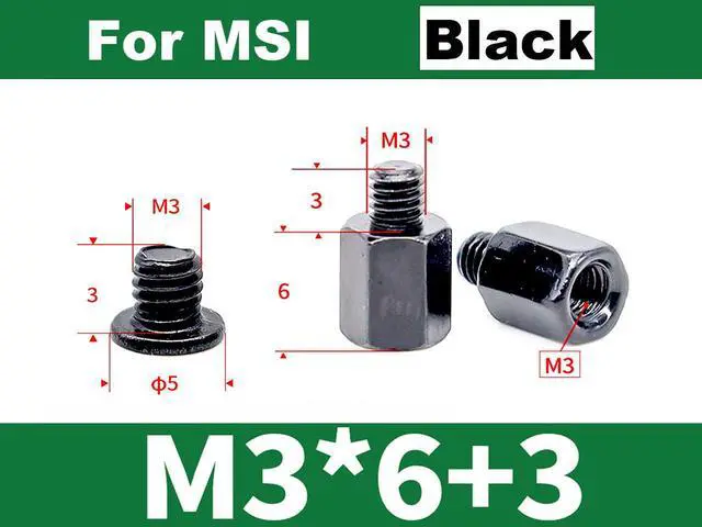 Alt view image 4 of 5 - M.2 PCIe NVMe NGFF SSD Mounting Screws Hex Nuts Standoff Kits for ASUS Gigabyte ASRock MSI Motherboards,40pcs