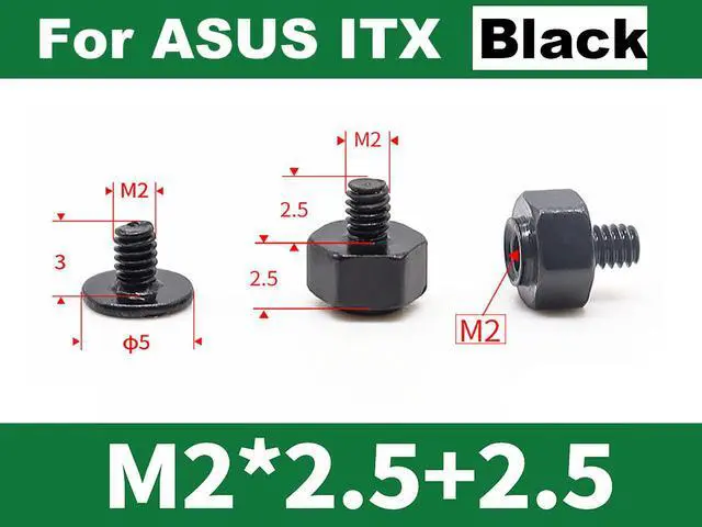 Alt view image 2 of 5 - M.2 PCIe NVMe NGFF SSD Mounting Screws Hex Nuts Standoff Kits for ASUS Gigabyte ASRock MSI Motherboards,40pcs