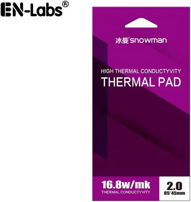 Main image of High Performance 16.8 W/mK Thermal Pad , 85x45x2.0mm, Non Conductive Silicone Thermal Pads for Laptop Heatsink/GPU/CPU/LED Cooler