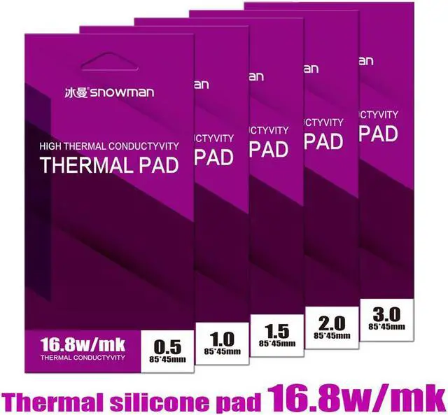 Alt view image 6 of 6 - High Performance 16.8 W/mK Thermal Pad , 85x45x2.0mm, Non Conductive Silicone Thermal Pads for Laptop Heatsink/GPU/CPU/LED Cooler