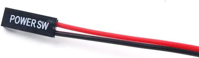 Alt view image 7 of 7 - Enlabs PWSW50CM 2 Pin SW PC Power Switch Cable, ATX Computer on/off Push Button Switch Wire for Case Connects to motherboard - 20", 2 Pack
