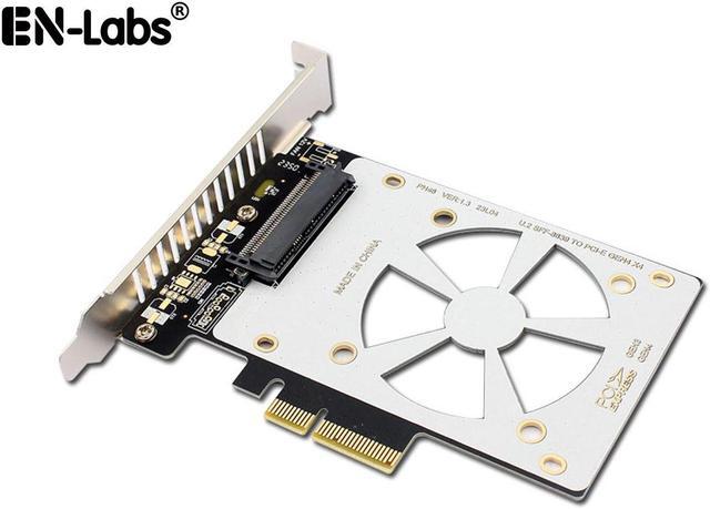 Main image of U.2 to PCIe 4.0/3.0 X4 Adapter for 2.5" U.2 Nvme SSD, SFF-8639 PCIe Card,PCI Express 3.0 4X to SFF8639  Full Speed Expansion Card with Full-Profile Slot Cover Bracket