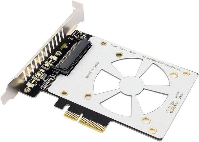 Alt view image 3 of 5 - U.2 to PCIe 4.0/3.0 X4 Adapter for 2.5" U.2 Nvme SSD, SFF-8639 PCIe Card,PCI Express 3.0 4X to SFF8639  Full Speed Expansion Card with Full-Profile Slot Cover Bracket