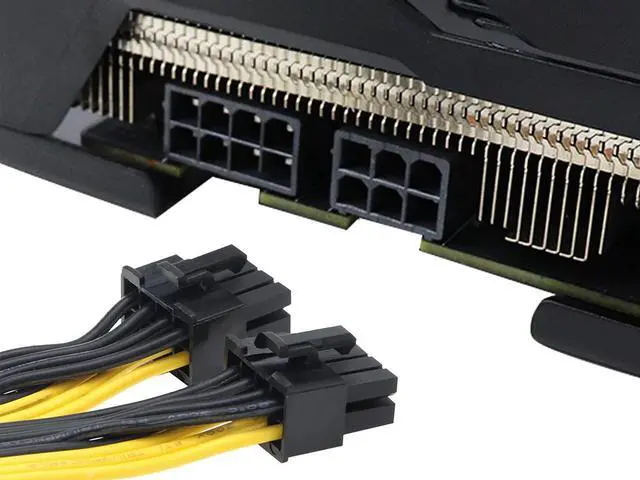 Alt view image 7 of 7 - EnLabs PCIE8PSPL8P20CM 8 inch PCIe 8pin to 2 x 8pin(6+2) Male to Female PCI-E Power Splitter Cable for GPU Power Supply,Dual PCIe 8pin Ethereum Mining Video Card to PSU Power Cable