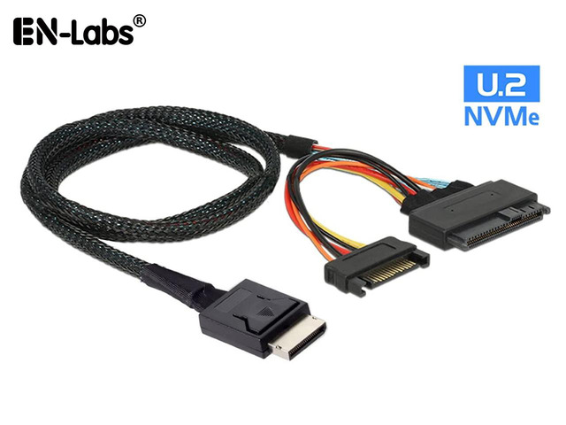 thumbnail image 2 of PCIe Gen4 Gen-Z 1C Male To U.2 (SFF-8639) Cable - Jamaica 2 of 11