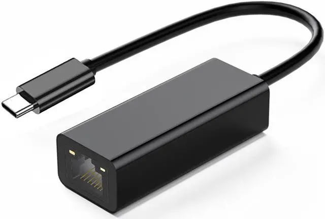 Alt view image 3 of 6 - EnLabs USB-C to Network Adapter,  USB 2.0 Type-C to 10/100 Mbps Fast RJ45 Ethernet LAN Network Card (REALTEK RTL8152 chipset, Macbook, Chromebook, Windows 8.1 and More, Plug and Play)