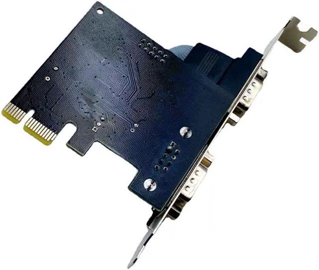 Alt view image 7 of 7 - 2 Port RS-232 RS232 DB9 Serial COM to PCI-E PCI Express Card Controller Adapter Converter w/ Full Profile Bracket,CH382L Chipset