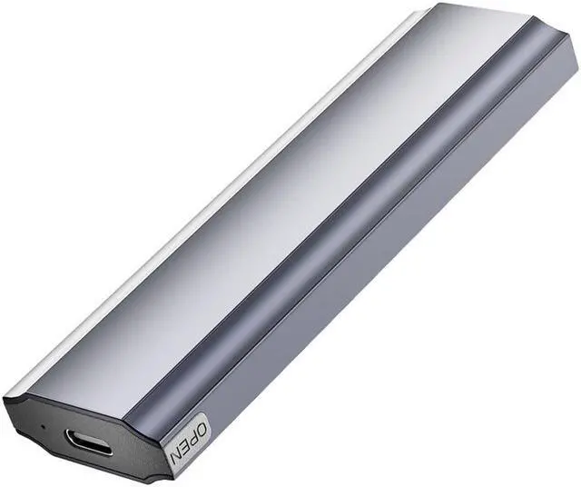 Alt view image 3 of 7 - M.2 NVME / NGFF SSD Enclosure Adapter, USB 3.2 Gen 2 (10 Gbps) to PCI-E NVME & NGFF M-Key/(B+M) Key Solid State Drive External Enclosure Support UASP Trim for NVME/SATA SSDs 2242/2260/2280