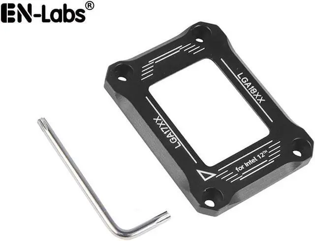 Main image of CPU Contact Frame Anti-Bending Buckle for Intel 12th/13th Generation Socket LGA 1700 , LGA 1800 Aluminum Corrector Bracket ,Black