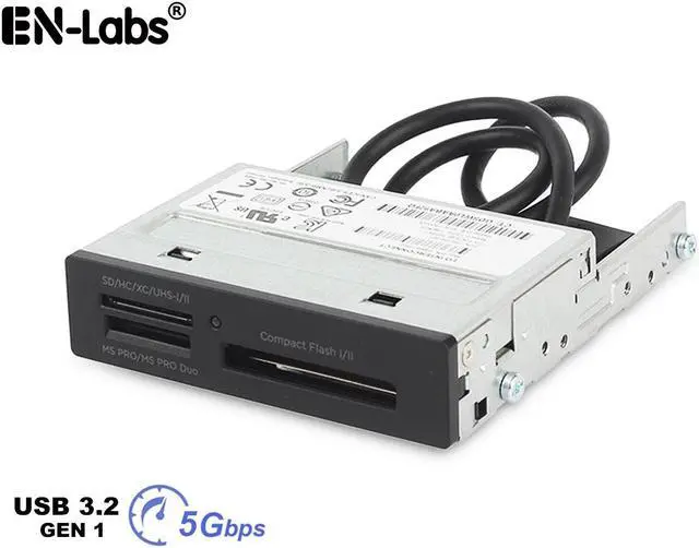 Main image of 3.5" Floppy Drive Internal Card Reader USB 3.2 GEN1 5Gbps SD,CF,MS,XD Desktop Card Reader USB Flash Memory Reader Front Panel for Desktop Z240 Z440 Z640 Z840,1.64ft Cable Length